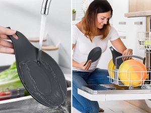 Podstawka pod łyżkę podkładka silikonowa ociekacz przybory pod chochlę 7