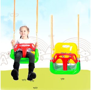 Huśtawka kubełkowa ogrodowa dla dzieci 3w1 mocna 3