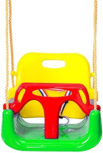 Huśtawka kubełkowa ogrodowa dla dzieci 3w1 mocna 5