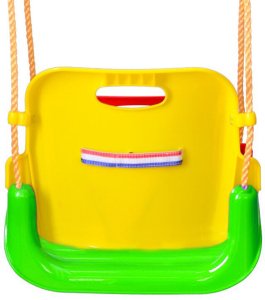 Huśtawka kubełkowa ogrodowa dla dzieci 3w1 mocna 6