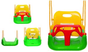 Huśtawka kubełkowa ogrodowa dla dzieci 3w1 mocna 7