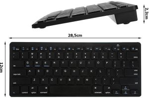 Klawiatura Verk Klawiatura bezprzewodowa bluetooth do pc ipad mac mała slim niskoprofilowa 9
