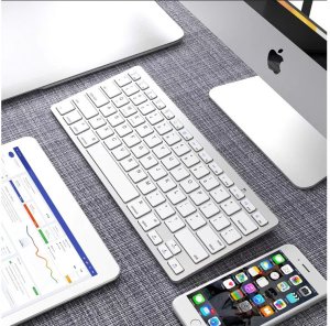 Klawiatura bezprzewodowa bluetooth do pc ipad mac mała slim niskoprofilowa 4