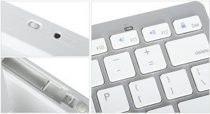 Klawiatura bezprzewodowa bluetooth do pc ipad mac mała slim niskoprofilowa 9