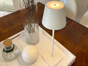 Lampka nocna stołowa dotykowa lampa 3 stopniowa wysoka bezprzewodowa usb 7