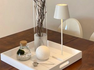 Lampka nocna stołowa dotykowa lampa 3 stopniowa wysoka bezprzewodowa usb 8