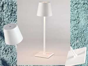 Lampka nocna stołowa dotykowa lampa 3 stopniowa wysoka bezprzewodowa usb 10