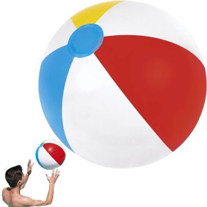 Piłka plażowa dmuchana wielokolorowa dla dzieci 30cm na plażę do basenu 1
