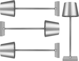 Lampka biurkowa Verk szara 8