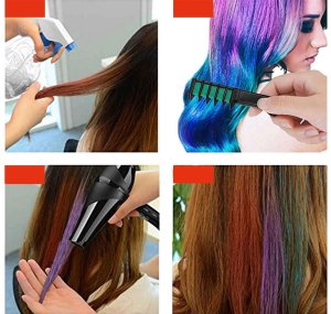 Grzebień kreda do farbowania włosów zmywalny 10szt 9