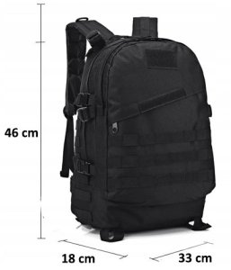 PLECAK WOJSKOWY TAKTYCZNY MILITARNY 40L WYTRZYMAŁY SURWIWAL CZARNY 6