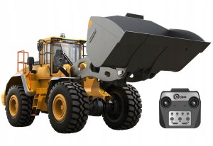 BULDOŻER ZDALNIE STEROWANY KOPARKA VOLVO L260H SKALA 1:16 DOUBLEE E592-003 1