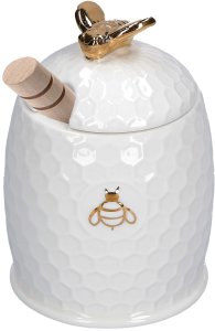 La Porcellana Bianca Pojemnik na miód z łyżeczką 8 cm 1