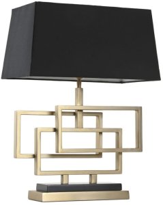 Lampa stołowa Home ESPRIT Czarny Złoty 50 W 220 V 1