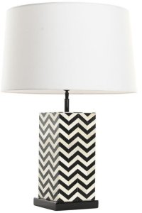 Lampa stołowa Home ESPRIT Biały Czarny 50 W 220 V 1