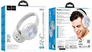 Słuchawki Hoco Słuchawki bezprzewodowe W54 Young ANC (szary) 3