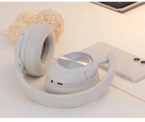 Słuchawki Hoco Słuchawki bezprzewodowe W54 Young ANC (szary) 7