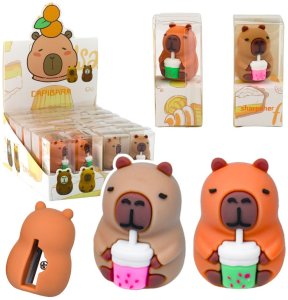 Strugaczka Kapibara Z Kubkiem Szkolna Biurowa Brązowa LEAN 2