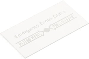 DELTA-OPTI Wymienna szybka PW-C1/GLASS do przycisków awaryjnego otwierania drzwi 2