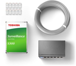 Zestaw do monitoringu IP Dahua 4x IPC-HDW3541EM-S-0280B-S2 5Mpx IR 50m AFSA AI SSA SMD 4.0 Quick Pick Analiza IVS 3