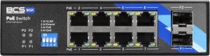BCS-B-ISP08G-2SFP BCS switch PoE 8 portowy szyna DIN 3