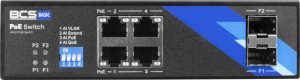 BCS-B-ISP04G-2SFP BCS switch PoE 4 portowy szyna DIN 3