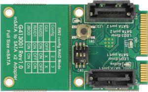 Delock Konwerter mSATA męski > 2x SATA z obsługą RAID (62962) 3