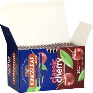 Kingsleaf CLASSIC CHERRY herbata owocowa WIŚNIA MIĘTA PIEPRZOWA bez kofeiny - 20 x 1,8 g 3