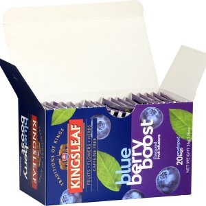 Kingsleaf BLUEBERRY BOOST herbata owocowa BORÓWKA HIBISKUS bez kofeiny - 20 x 1,8 g 3