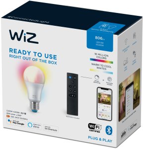 WiZ White & Color 60W E27 A60 Standardform 1er +Remote Control 6