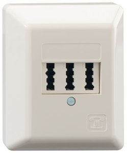 TAE 2x6/6 NF/F AP reinw. (Nur als Vielfaches v. 10 bestellbar) 1