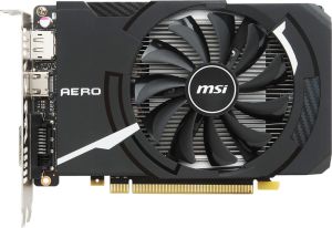 Karta graficzna MSI GeForce GTX 1050 Aero ITX OCV1 2GB GDDR5 (128 bit), DVI-D, HDMI, DisplayPort, BOX (GTX 1050 AERO ITX 2G OCV1) 2