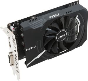 Karta graficzna MSI GeForce GTX 1050 Aero ITX OCV1 2GB GDDR5 (128 bit), DVI-D, HDMI, DisplayPort, BOX (GTX 1050 AERO ITX 2G OCV1) 4
