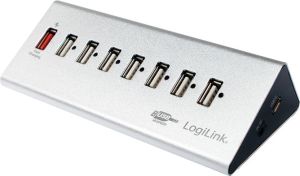 HUB USB LogiLink 8x USB-A 2.0 (UA0225) 1