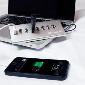 HUB USB LogiLink 8x USB-A 2.0 (UA0225) 4