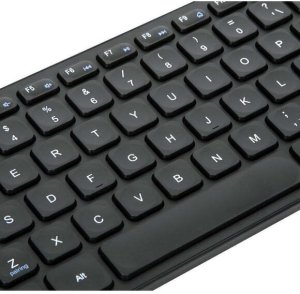 Klawiatura Targus Klawiatura Wielofunkcyjna compact antimicrobial bezprzewodowa Bluetooth 5.1 QWERTY hiszpańska czarny 6