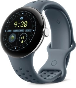 Pixel Watch 3 (45mm), Active Sport Band, Moondust, Large, WW 1