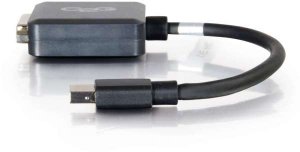 Adapter AV C2G C2G 20cm Mini DisplayPort to DVI Adapter - Thunderbolt to Single Link DVI-D Converter M/F - Black - DisplayPort-Kabel - Mini DisplayPort (M) zu DVI-D (W) - 20 cm - Schwarz 3