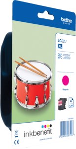 Brother LC22UM - XL - Magenta - original - Tintenpatrone - fur Brother DCP-J785DW, DCP-J785DWXL, MFC-J985DW, INKvestment Work Smart MFC-J985DW 1