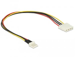 Delock Molex - 4-pin Floppy, 0.3m, Wielokolorowy (85457) 1