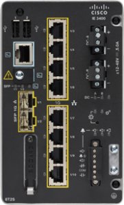 Cisco Catalyst IE3400 Rugged Series - Network Advantage - Switch - managed - 8 x 10/100/1000 + 2 x Gigabit SFP - an DIN-Schiene montierbar - DC power 2