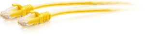 C2G 7ft (2.1m) Cat6a Snagless Unshielded (UTP) Slim Ethernet Network Patch Cable - Yellow - Patch-Kabel - RJ-45 (M) zu RJ-45 (M) - 2.1 m - 4.8 mm - UTP - CAT 6a - geformt, ohne Haken - Gelb 1