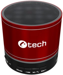 C-TECH repro SPK-08R, bluetooth, červená 2