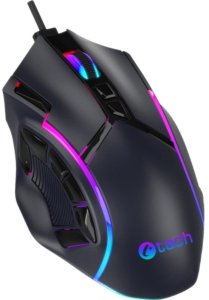 C-TECH Herní myš Akali, 12800 DPI, RGB podsvícení, USB, Černá 2