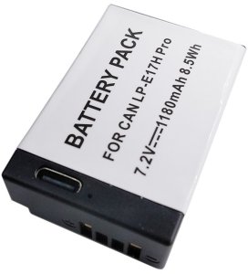 CANON baterija LP-E17H Pro (be mikroschemos), 1180mAh, USB Type-C 2