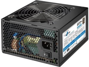 EUROCASE zdroj 550W Eco+, 120mm, 80+ Bronze, ATX 1