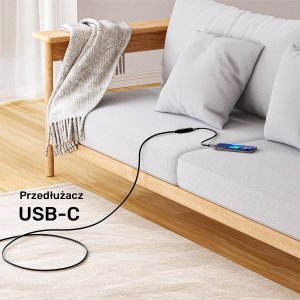Kabel USB Unitek USB-C - USB-C 5 m Czarny (U1335ABK01) 13