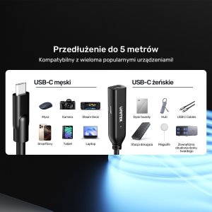 Kabel USB Unitek USB-C - USB-C 5 m Czarny (U1335ABK01) 14