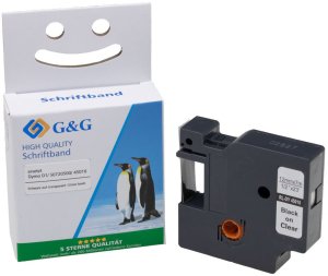 G&G Taśma 12mm x7m sw-tr. Kompatybilna z. Dymo D1/ 45010/ S072050 2