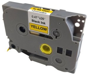 G&G Taśma 12mm x 8m sw-gb Kompatybilna z Brother TZe-631 2